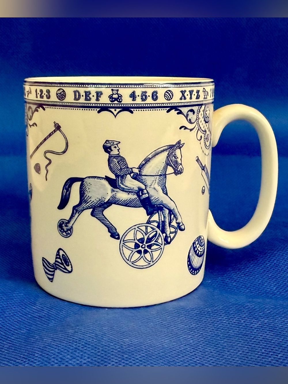 Vintage Spode Edwardian Childhood Blue and White Mug